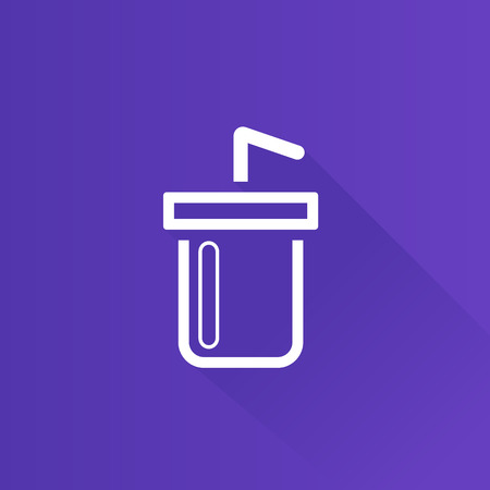 Soft drink icon in Metro user interface color style. Junk food high sugarのイラスト素材