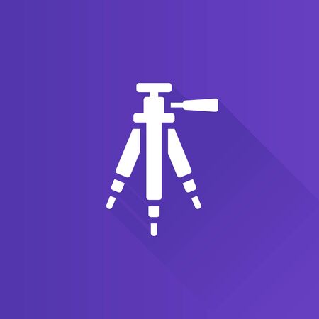 Camera tripod icon in Metro user interface color style. Photography stands stableのイラスト素材
