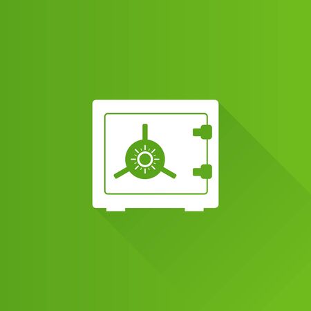 Safe box icon in Metro user interface color style. Bank money wealth storeのイラスト素材
