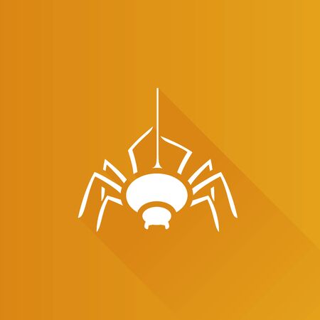 Spider icon in Metro user interface color style. Animal arachnid spooky Halloweenのイラスト素材