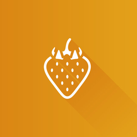 Strawberry chocolate icon in Metro user interface color style. Fruit food dessertのイラスト素材