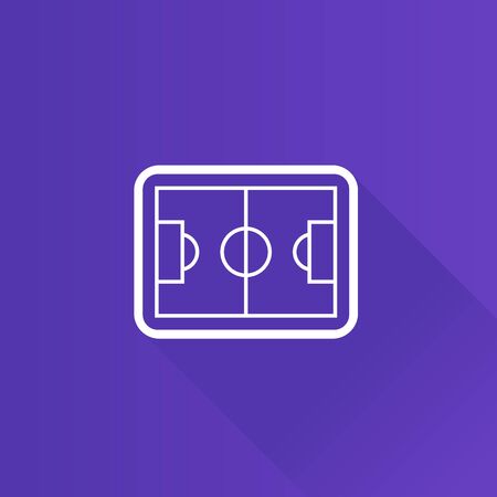 Soccer field icon in Metro user interface color style. Sport competition teamのイラスト素材