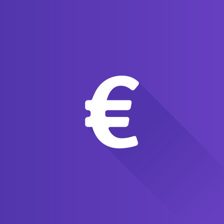 Euro currency symbol icon in Metro user interface color style. Money market Europeのイラスト素材