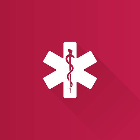 Medical symbol icon in Metro user interface color style.のイラスト素材