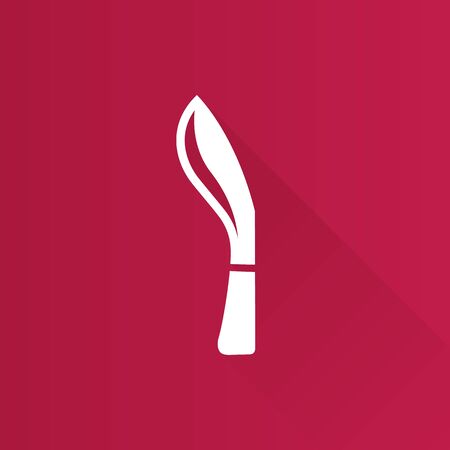 Knife icon in Metro user interface color style. Weapon assault danger daggerのイラスト素材