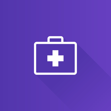 Medical case icon in Metro user interface color style. Health care equipment storageのイラスト素材