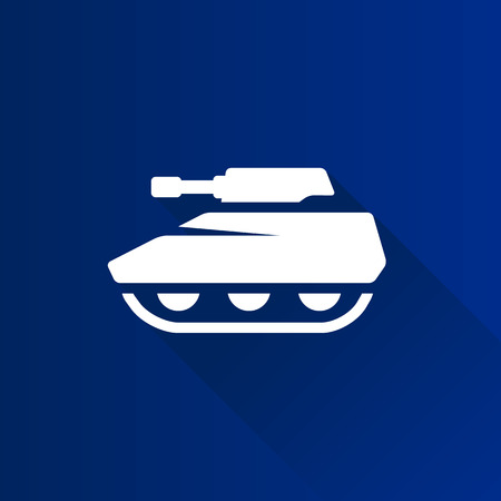 Tank icon in Metro user interface color style. Military weapon war.のイラスト素材