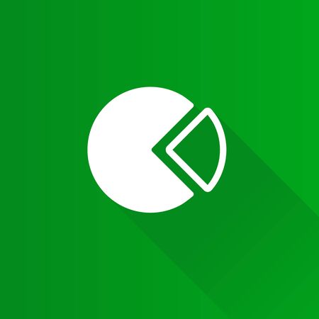 Pie chart icon in Metro user interface color style. Finance report dataのイラスト素材