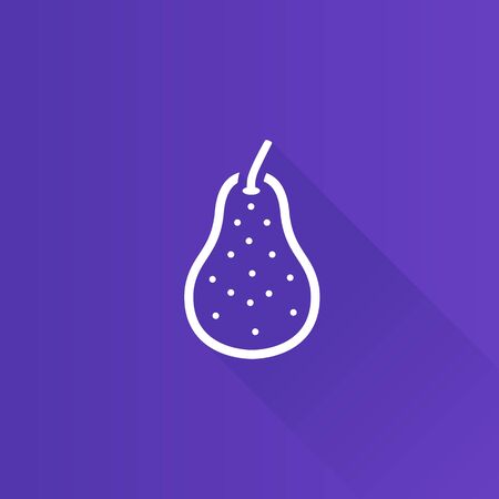 Pear icon in Metro user interface color style. Food fruit vitamin healthyのイラスト素材