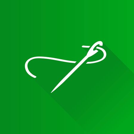 Needle icon in Metro user interface color style. Fashion industry tailorのイラスト素材