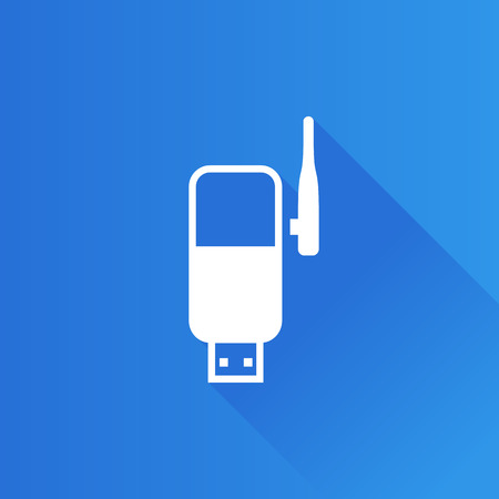 Wireless receiver icon in Metro user interface color style. Internet connection routerのイラスト素材