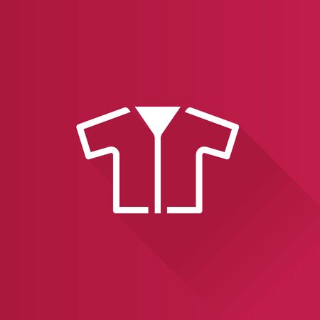 Shirt icon in Metro user interface color style. Clothes uniform textileのイラスト素材