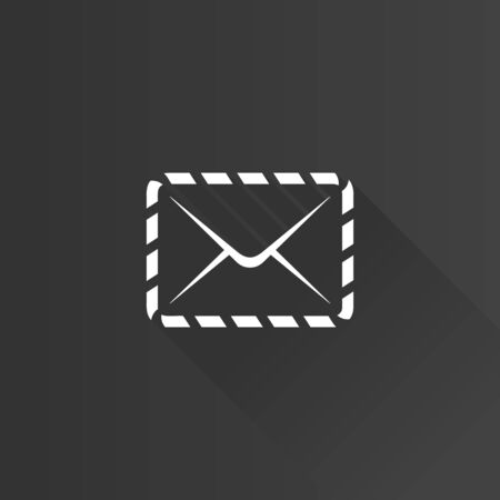 Envelope icon in Metro user interface color style. Mail email message communicationのイラスト素材