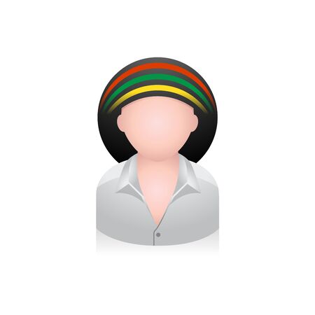 Entertainer avatar icon in colors.のイラスト素材