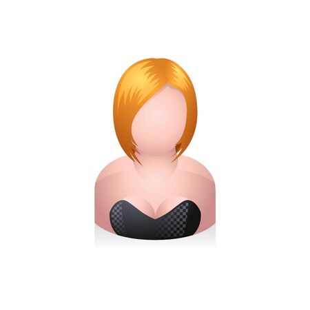 Entertainer avatar icon in colors.のイラスト素材