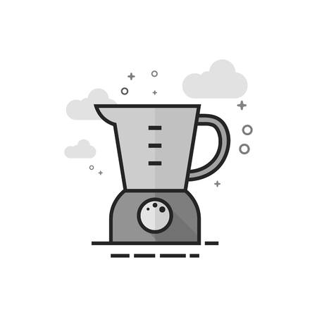 Juicer icon in flat outlined grayscale style. Vector illustration.のイラスト素材