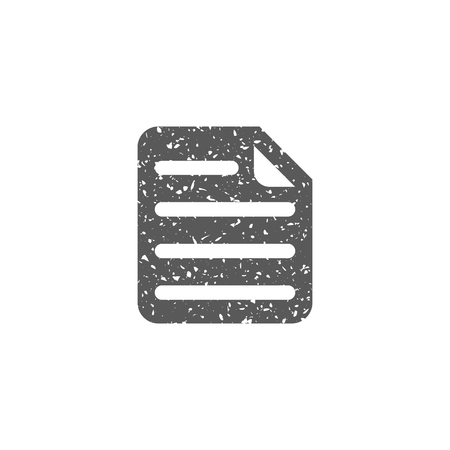 Document icon in grunge texture. Vintage style vector illustration.のイラスト素材