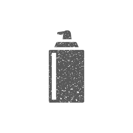 Liquid spray icon in grunge texture. Vintage style vector illustration.のイラスト素材