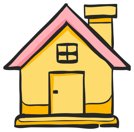 Bird nest icon in color drawing. Animal homeのイラスト素材