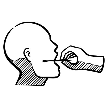 tissue paper hand drawn vector illustrationのイラスト素材