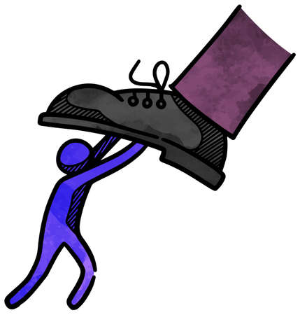 Watercolor style business concept iconのイラスト素材