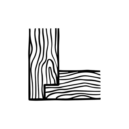 icon. Woodworking tool. Hand drawn vector illustration.のイラスト素材