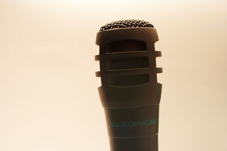 Black microphone music talkの写真素材