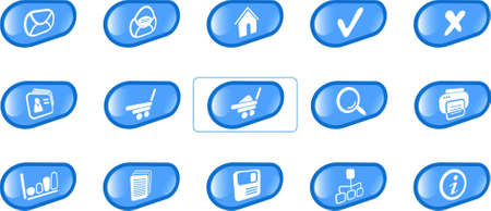 Miscellaneous raster web icons. Vector version is available in my portfolioのイラスト素材
