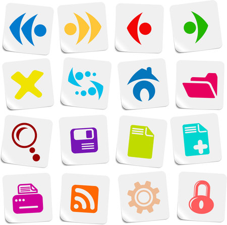 Browser vector iconsのイラスト素材