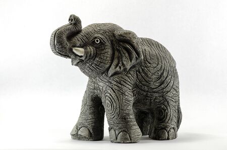 Elephant  statue isolated.の写真素材