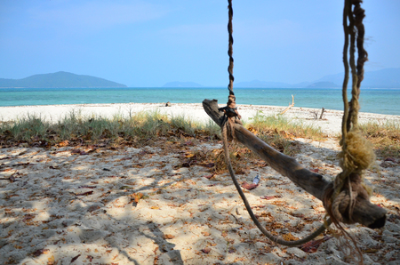 Swings at the seaside,Samui,Thailandの写真素材