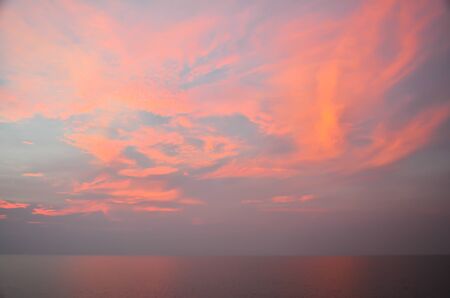 Sunset over the Thailand Sea, Samui.の写真素材