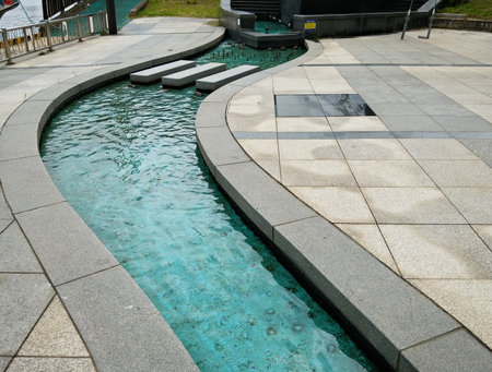 well-maintained trails and waterwaysの写真素材