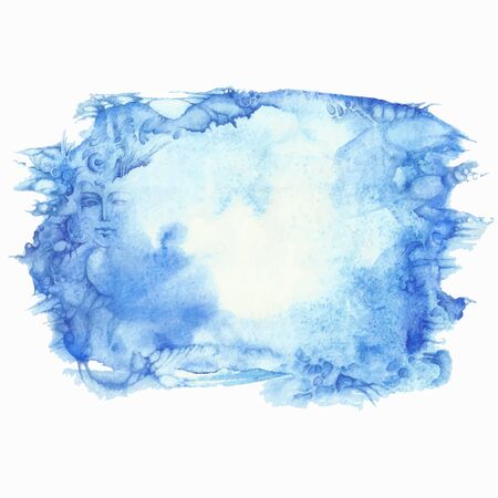 fantastic watercolor illustration, mystical vector backgroundのイラスト素材