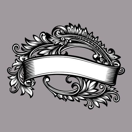 Vintage ornament backgroundのイラスト素材