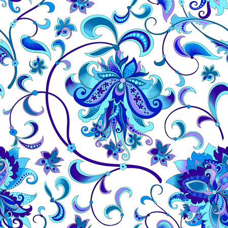 seamless ornament on a white background Vector illustration.のイラスト素材