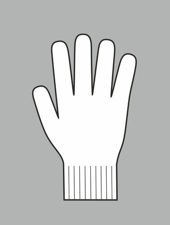 Knitted glove on a background.のイラスト素材