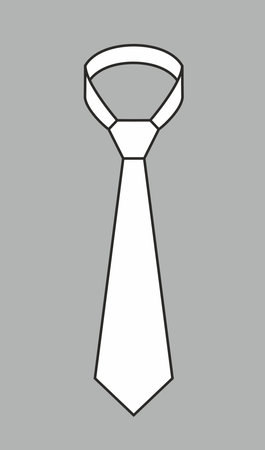 Mens necktie vector. Fashion CAD.のイラスト素材