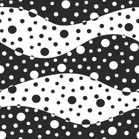 Abstract seamless pattern with waves.のイラスト素材