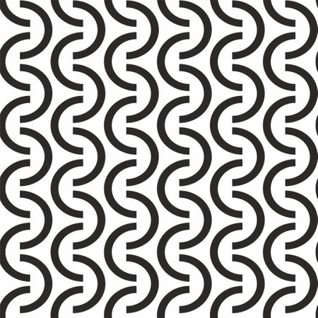 Openwork seamless pattern with curls.のイラスト素材