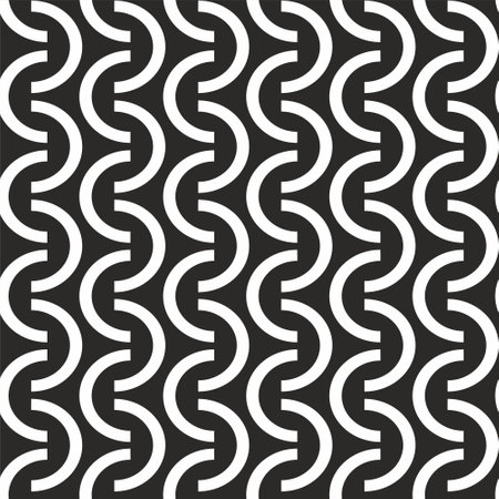 Abstract seamless pattern with semicircles.のイラスト素材