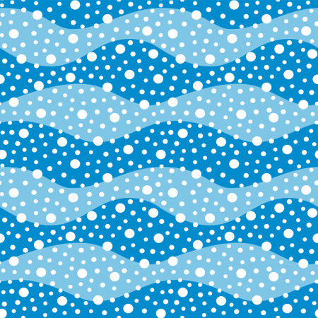 Abstract seamless pattern with waves.のイラスト素材