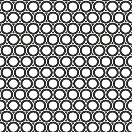 Geometric seamless pattern with circles.のイラスト素材
