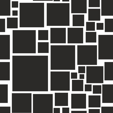 Geometric seamless pattern with squares.のイラスト素材