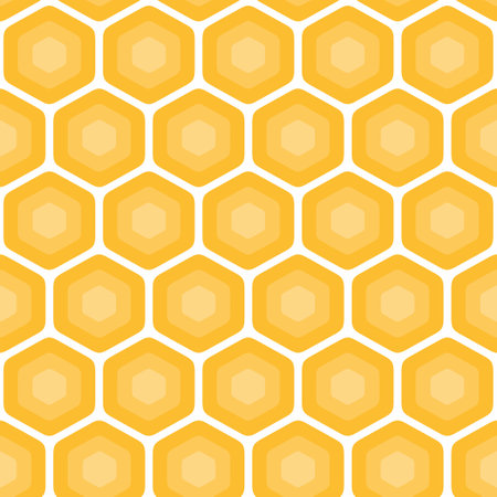 Geometric seamless pattern with honeycombs.のイラスト素材