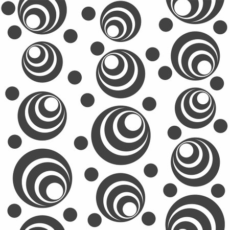 Geometric seamless pattern with circles.のイラスト素材