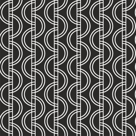 Openwork seamless pattern with curls.のイラスト素材