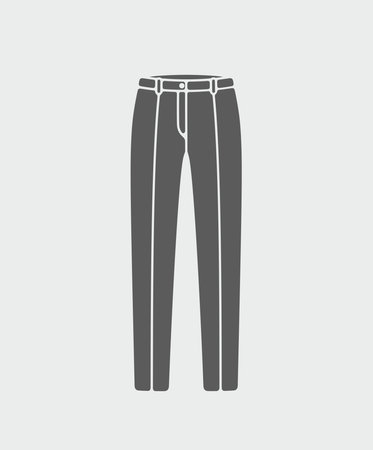 Women's business trousers icon on a background. Vector illustration.のイラスト素材