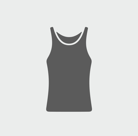 Women's tank top icon on a background. Vector illustration.のイラスト素材