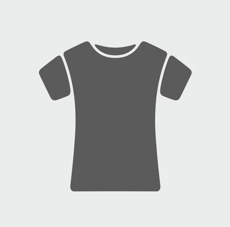 Women's t shirt icon on a background. Vector illustration.のイラスト素材
